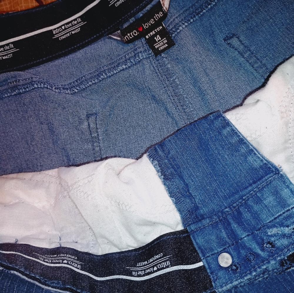 Classic Women's Denim Shorts - Blue Size 14 Stretch - Picture 4 of 4